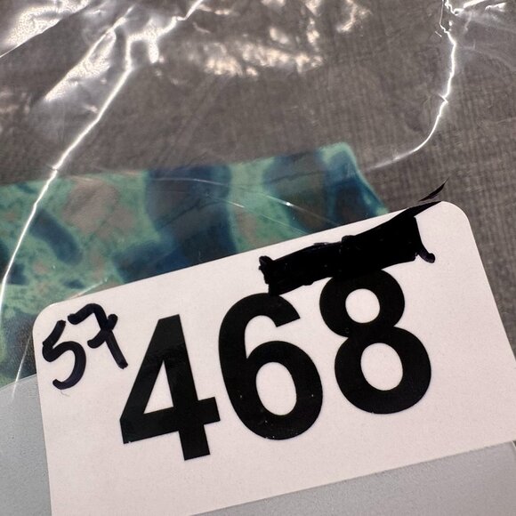 Boston Proper Halter Top Figure Flattering Animal Print Lined Padded Turquoise B - Picture 16 of 16